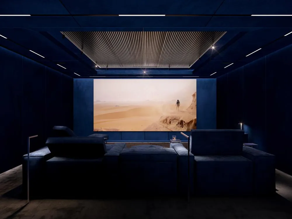 Sala unui cinema privat din Dubai